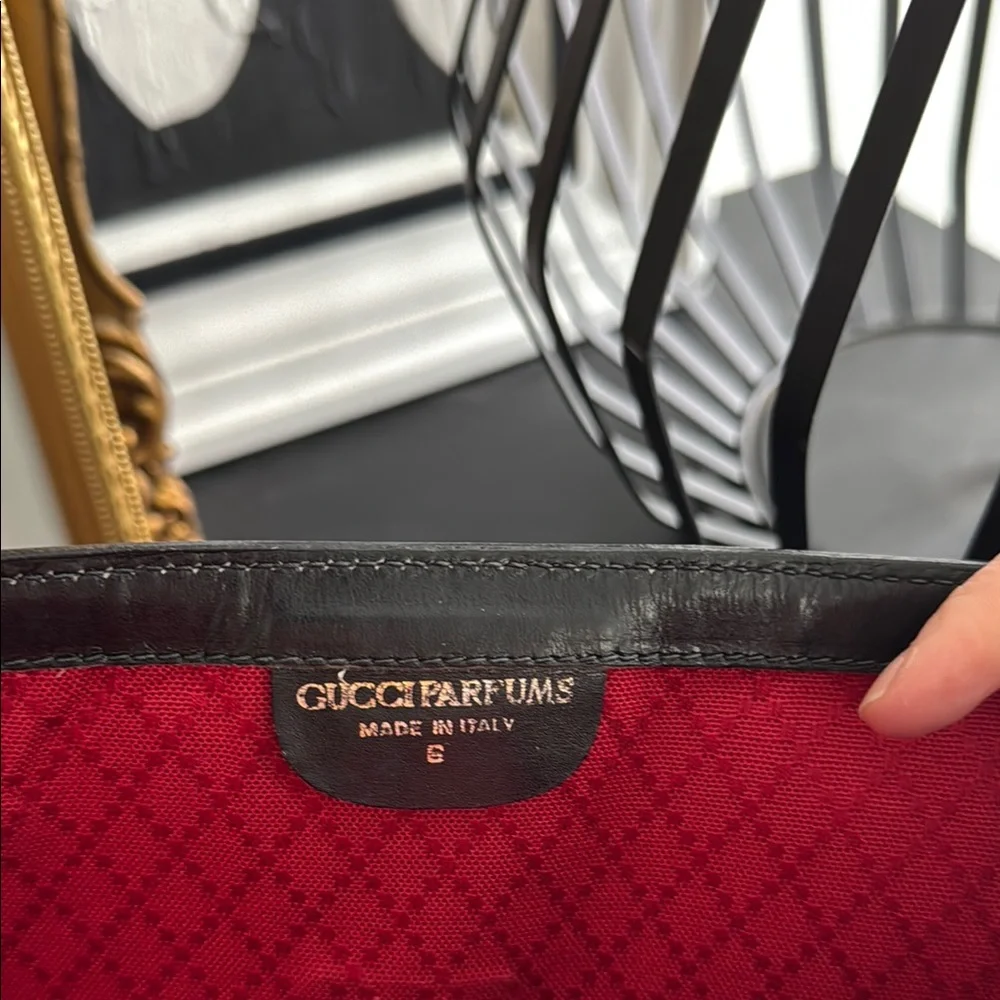 Gucci Black Crossbody Bag with Green and Red Web Stripe